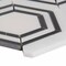 Msi Carrara Georama Nero SAMPLE Polished Marble Mesh-Mounted Mosaic Tile ZOR-MD-0233-SAM - alternate 3